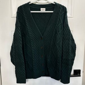 Aritzia Sunday Best Lamora Cardigan Green size small